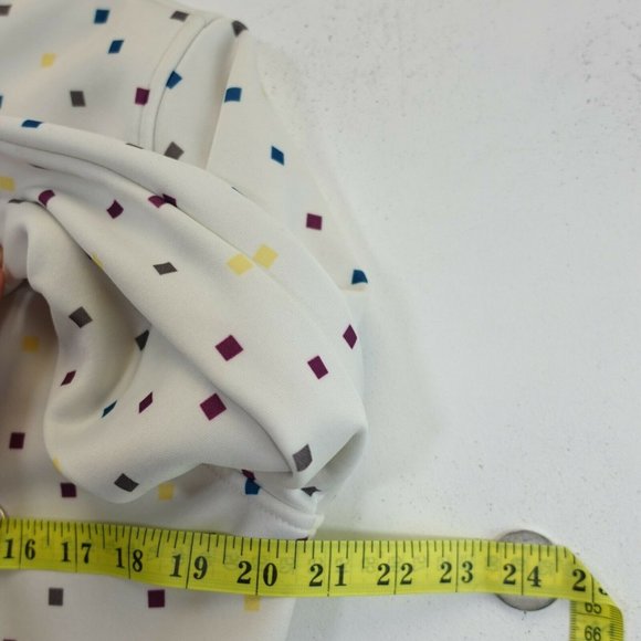 BURTON Women's White Coat Jacket LARGE Mock Neck Full Zip Long Sleeve Dry Ride - Picture 7 of 13